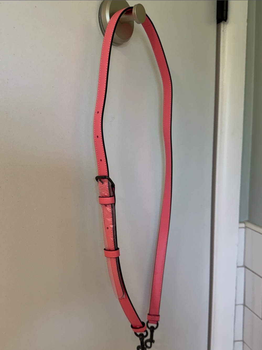 Coach Signature Katy Satchel in Brown with Pink Lemonade Trim - Picture 7 of 7